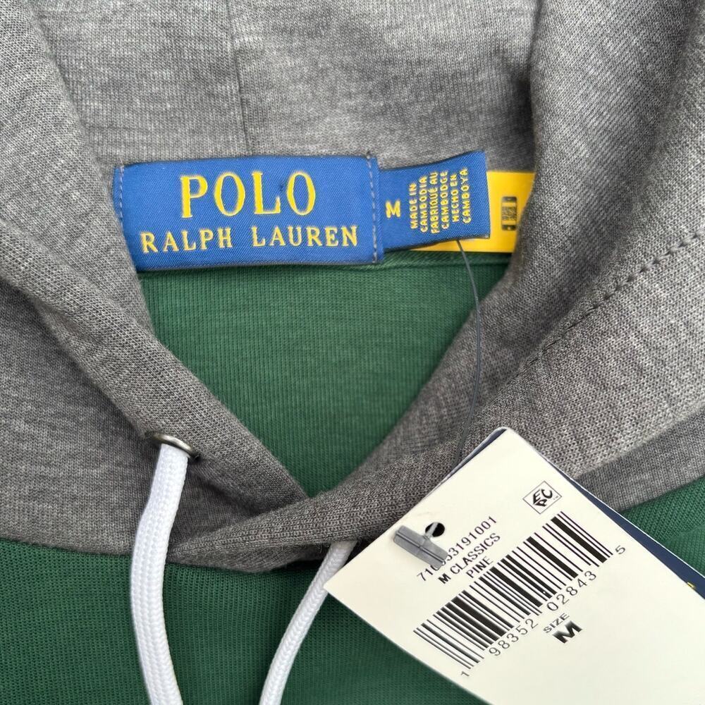 Polo Ralph Lauren Men's Logo Color-Blocked Double-Knit Hoodie Size M - Picture 5 of 13
